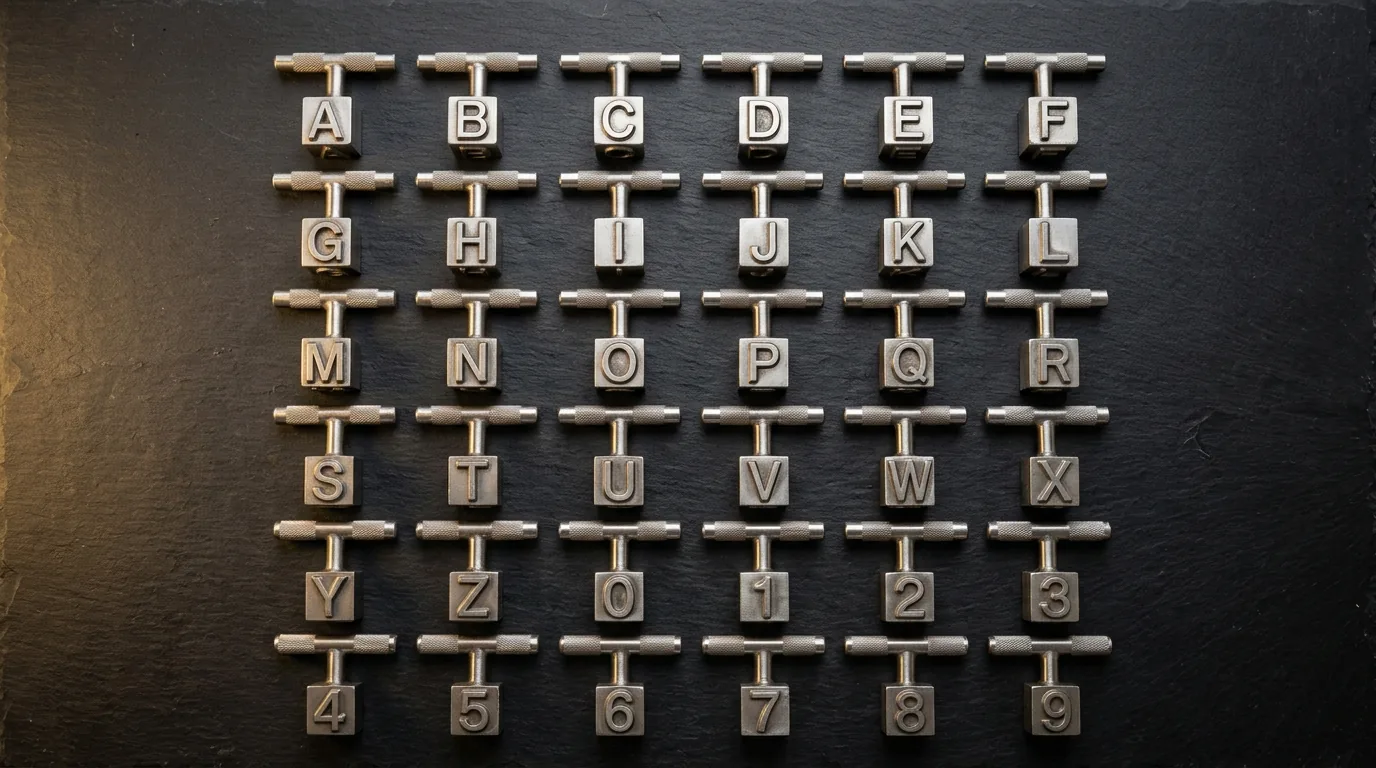 Jogo de Letras em Aço Inox Dinox